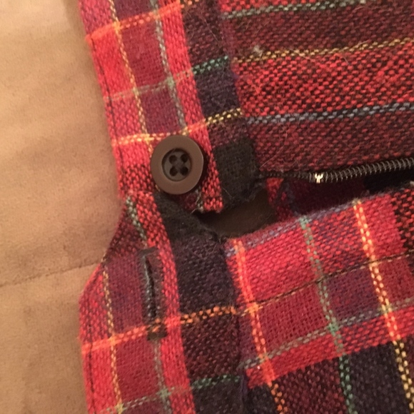 vintage plaid midi skirt - Picture 7 of 8
